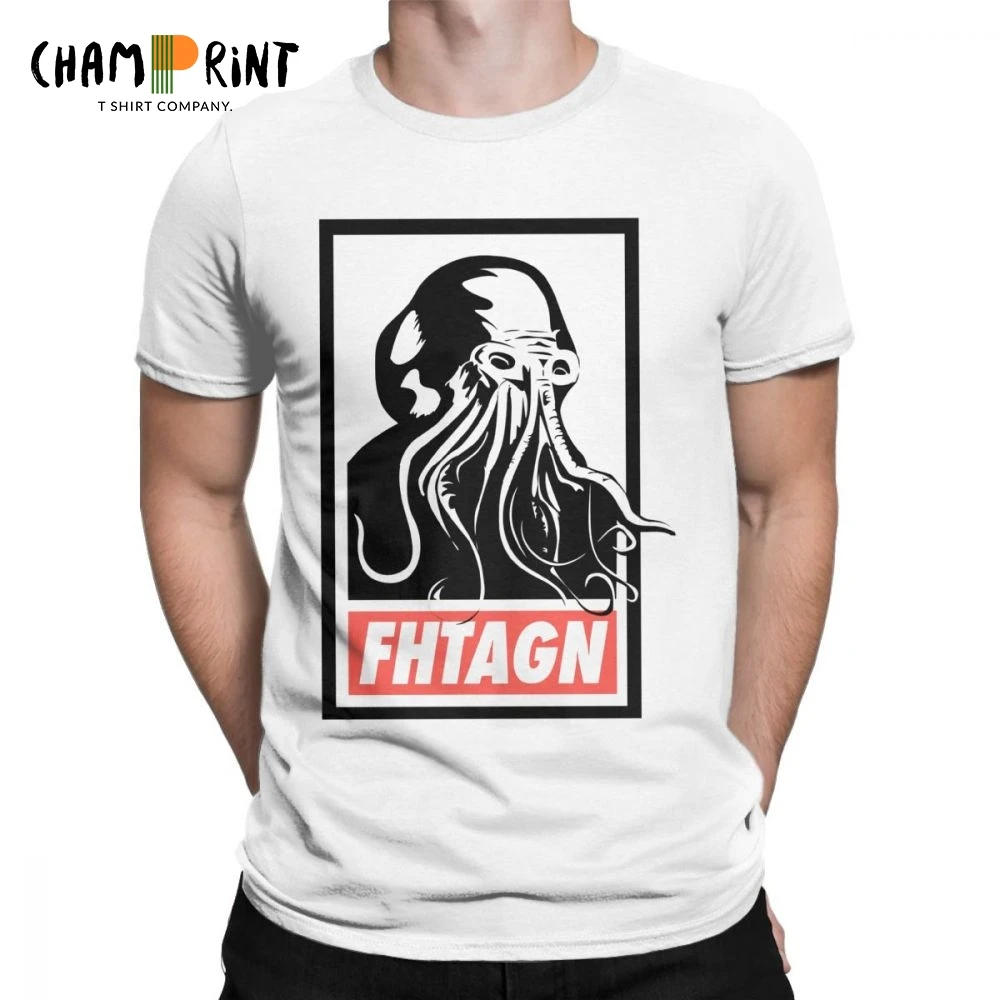 2019 модная мужская футболка Cthulhu Fhtagn футболки loveccraft Horror Old God летняя уличная одежда