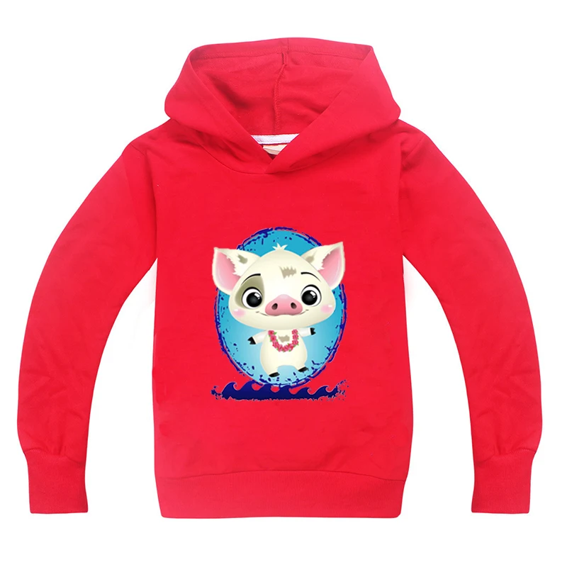 

2020 Autumn Moana Printed Cute Hoodies Children Clothes Baby Girls Long Sleeve Tops Tee toddler Sweatshirts Outerwear