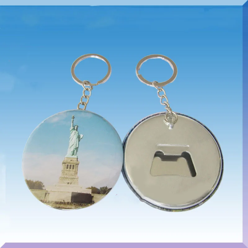 58 мм жестяная открывалка для бутылок кнопка ключей значок пивных брелок
