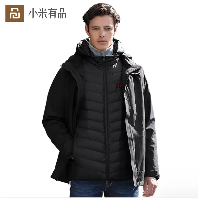 

Graphene Heater Jacket Men Electric Heated Vest Down Jacket Winter Coat Warm USB Heating Outdoor Warmer From Xiaomi Youpin