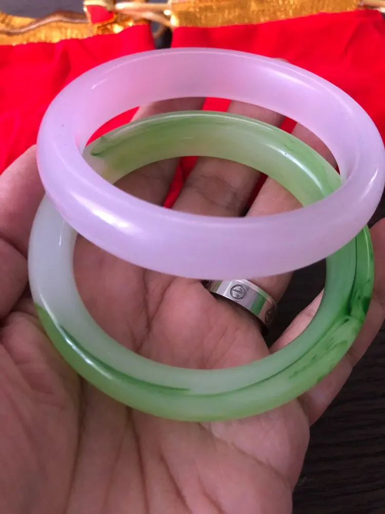 

Hot Selling Natural Hand-carve Sapphire Chalcedony Jade Baranglet 54-64mm Bracelet Fashion Men Women Luck Gifts Amulet For