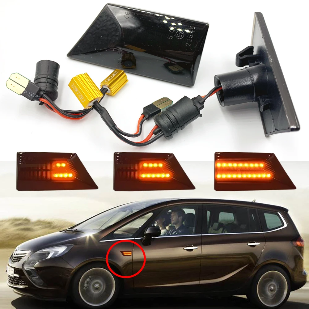 2 шт. 12 В светильник с сигналом поворота Динамический светодиодный боковой маркер