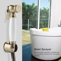 wall mount shower toilet bidet sprayer bathroom handheld bidet diaper spray sprayer shattaf kit solid shower faucet set brass