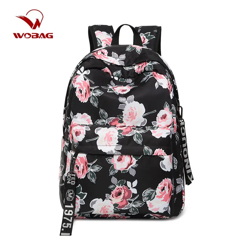 Wobag школьный рюкзак с цветочным рисунком в китайском стиле рюкзаки цветами для