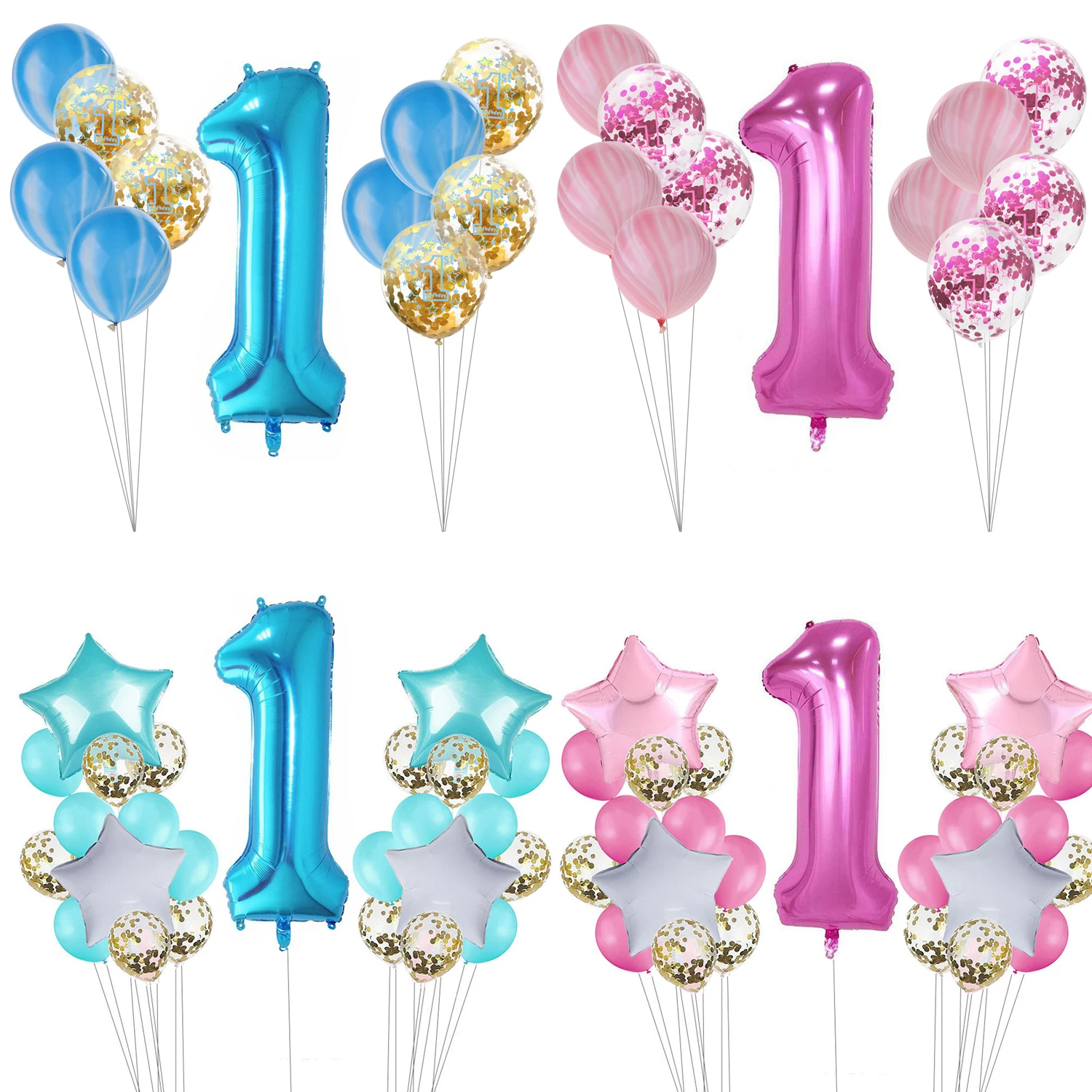 

1 комплект, детские круглые латексные украшения для вечеринки