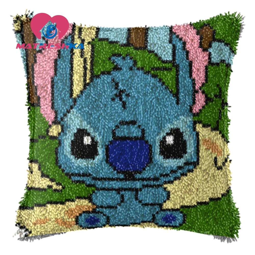 Набор для вышивки ковровых покрытий с мультяшным рисунком крестом подушка