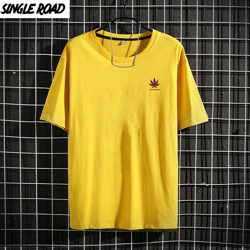 SingleRoad Мужская футболка для мужчин 2020 летний топ Графический Тройник большой
