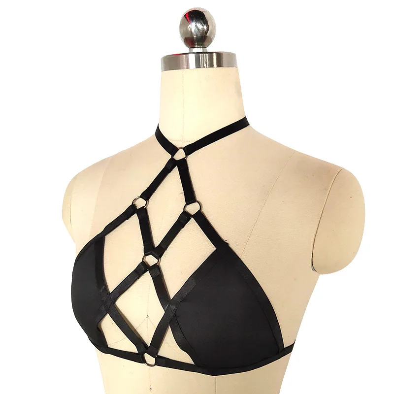 

Harness halter, beautiful back, hand-made elastic gathering, adjustable elasticity lingerie, suitable for any figure