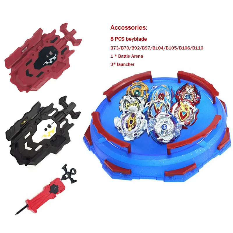 

New Set Arena Launchers Beyblades starter Bey Blade blades metal burst bayblade stater set high performance battling top