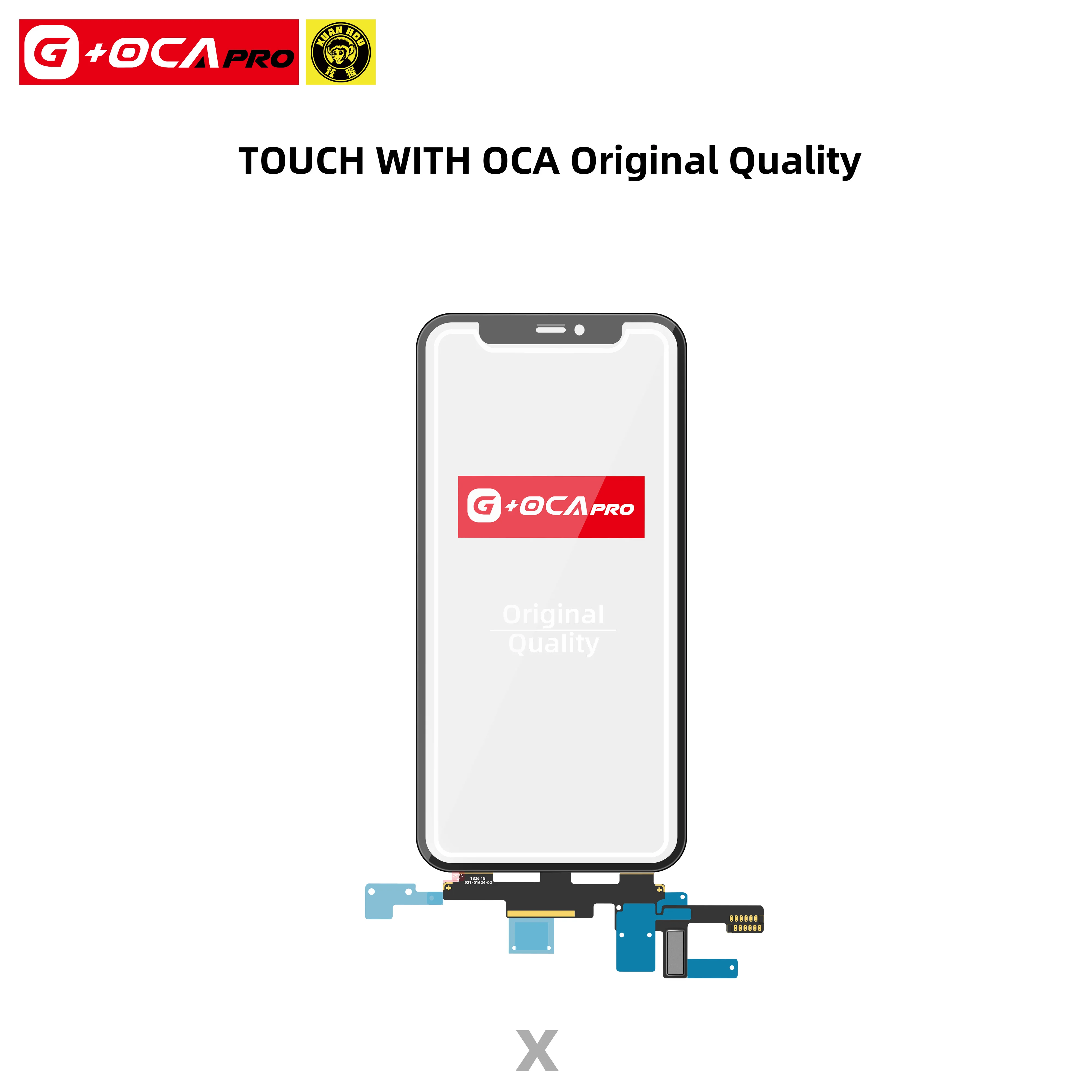 Переднее стекло AAA 1:1 с заменой OCA для iPhone X XR XS XSMAX сенсорная панель внешнее - купить