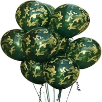 camouflage theme party army green decorations balloon banners baby shower kids birthday party supplie