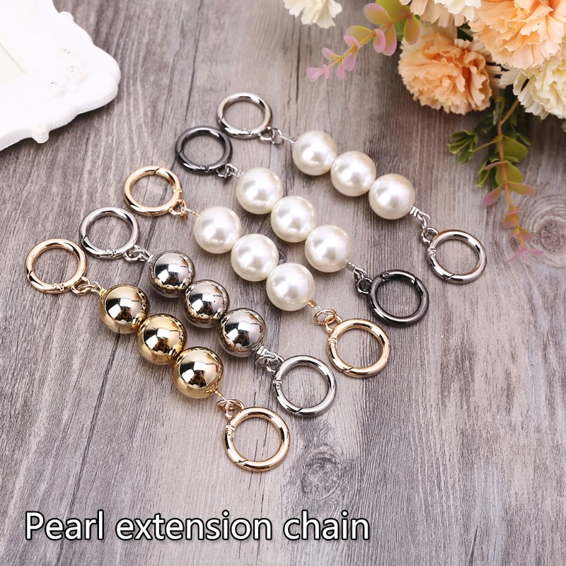 

Pearl Purse Chain Strap Extender for Cross-Body Shoulder Bag Handbag,Bag Accessories Charms