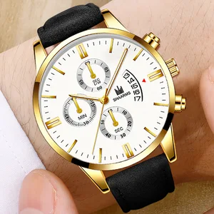 Для мужчин часы Элитный бренд кожаный ремешок на запястье Дата Календарь Кварцевые часы Для мужчин Военная Униформа спортивный Повседневное часы Relogio Masculino мужской часы