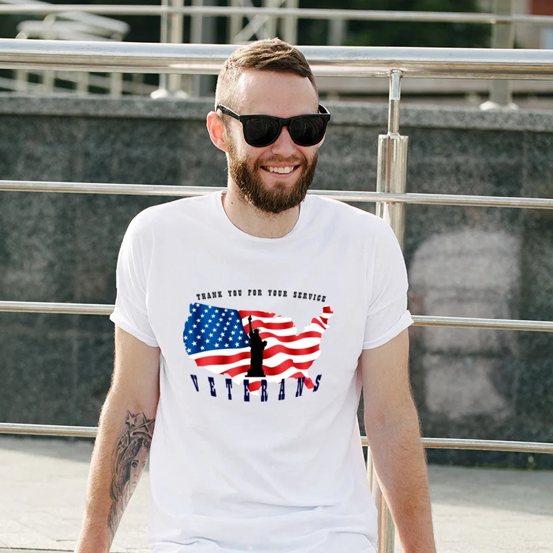 

New Coming Veterans-Day Pure Cotton Leisure Tees Adult Custom T-Shirt Cool Cheap T-Shirts For Unisex
