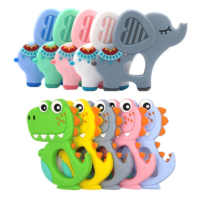 

Baby Teether Toys Infant Girls Boys Teething BPA Free Silicone Cartoon Animal Soft Baby Teether Pain Relief Toy Shower Birthday