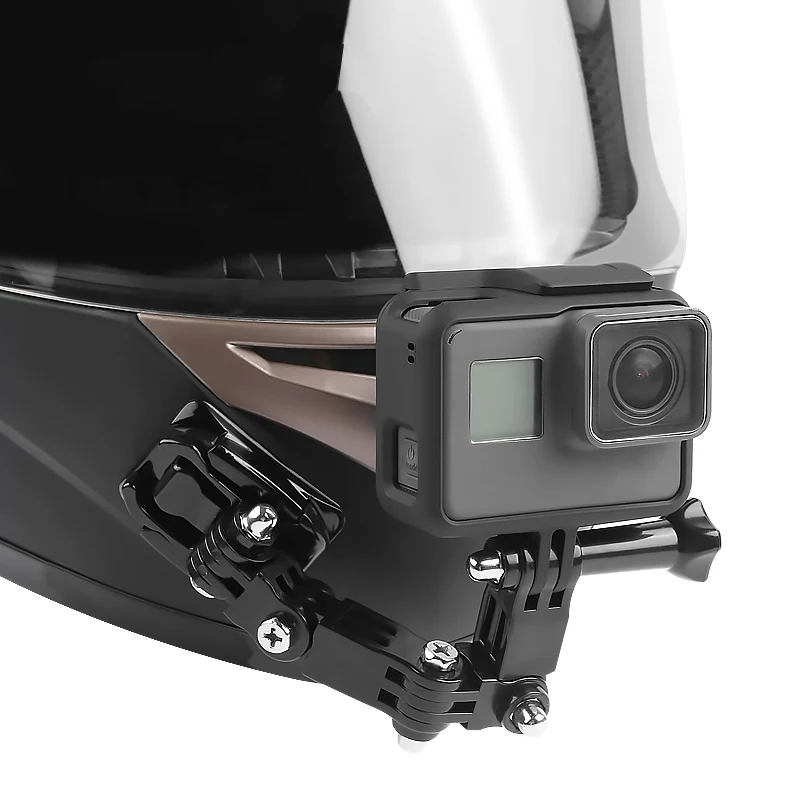 Мотоциклетный шлем подбородок Кронштейн arm Gopro аксессуары 4 способа Поворотная Кнопка крепление Go Pro Hero 4 5 6 7 SJCAM SJ4000 eken H9 H9R