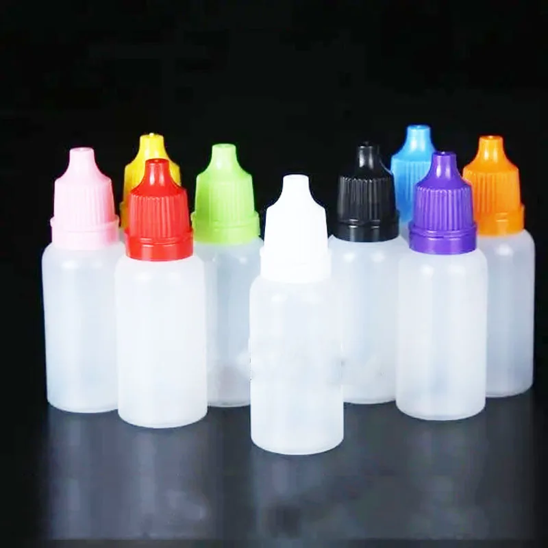 

50 Pcs Eye Drops Storage Bottle Plastic Sub Packaged Drop Bottle Anti-theft Cap Liquid Packaging Bottle Travel Storage Supplies