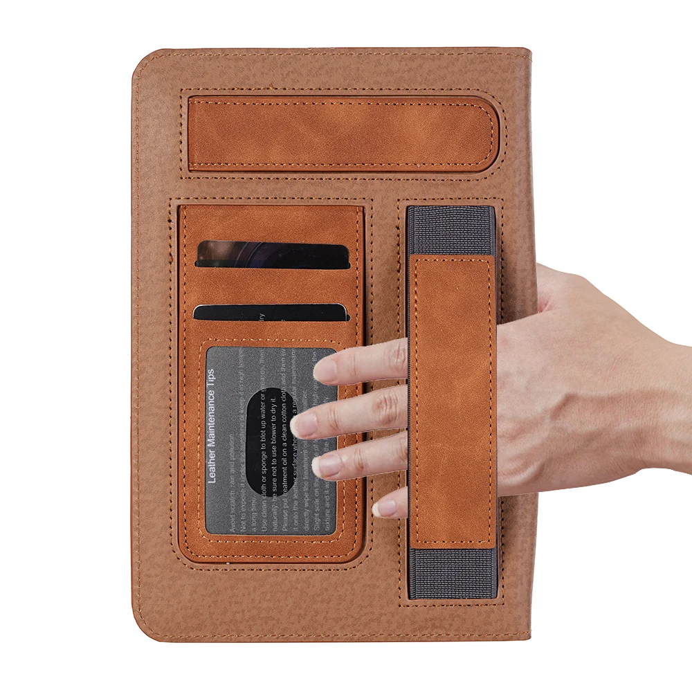 Retro Tablet Cover For iPad mini 2 3 Case Smart Card Slot PU Leather Stand Hand Strap Funda 1 A1432 | Компьютеры и офис