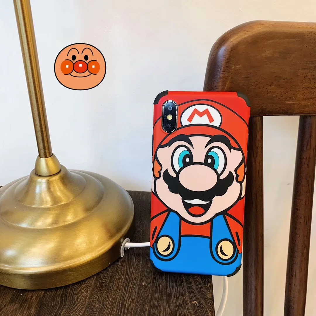 Cute Cartoon Classic game Marios mushroom cover for Apple iPhone 7 7plus 6 s 8 Plus X XS Max Xr Back protects hard coque |