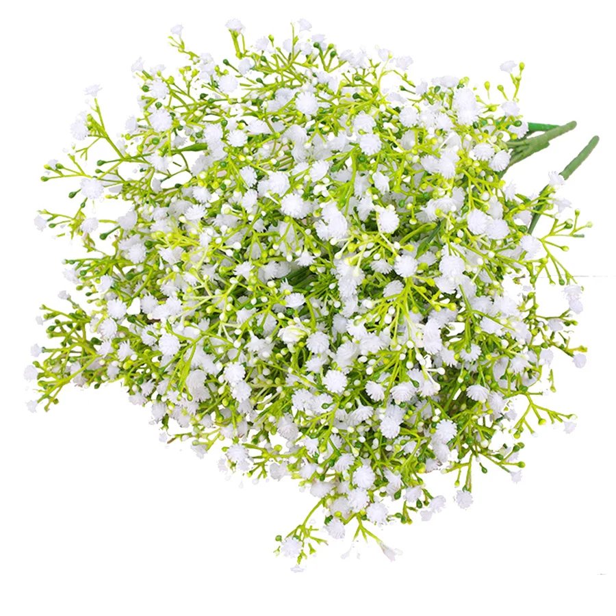 

5 branches/bouquet babysbreath artificial plastic flowers home decoration DIY fake gypsophila wedding graden arrangement decor
