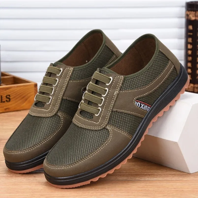 

2021 new summer men's casual shoes fashionable and comfortable breathable cloth shoes work all-match canvas single shoes men