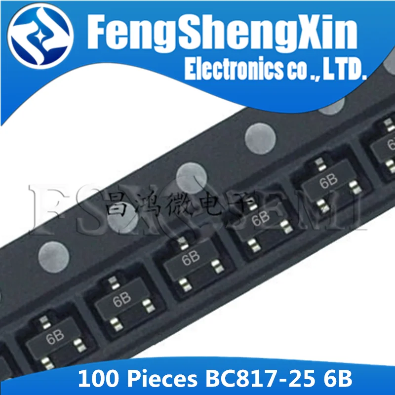 100 шт BC817 25 SOT23 817 SOT SMD 6B транзистор|Диоды| |