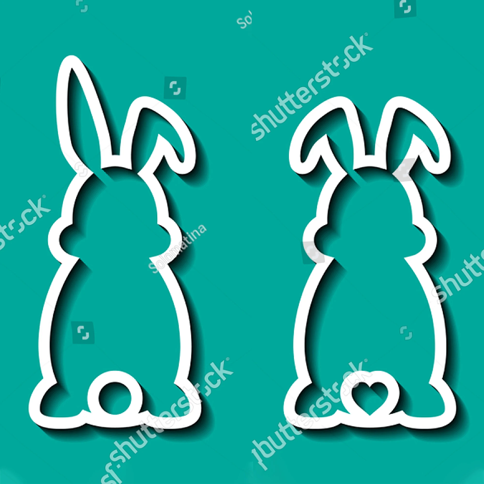 Милый Пасхальный шейкер в виде кролика металлические Вырубные штампы новый