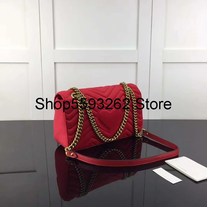 

2021 Luxury brand Women Messenger Chain Bags Velvet lady Fashion brand shoulder bag designer handbags famous brand Women bags