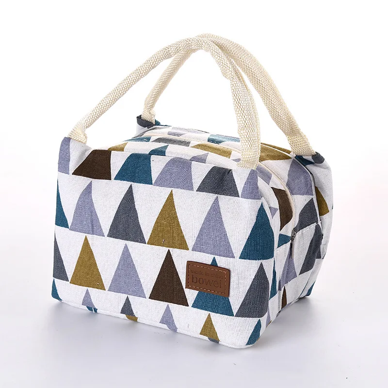 

Portable New 2021 Lunch Bag For Women Kids Men Insulated Canvas Lunch Box Tote Bag Thermal Cooler Pinic Food Bag Pouch