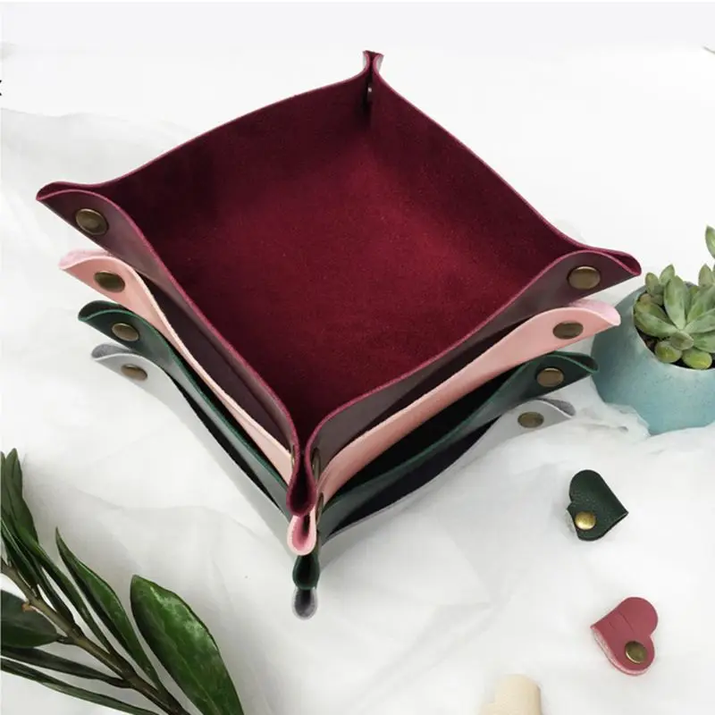 Кожа игральные кости DND лоток для ювелирных изделий ключ кошелек монет разное