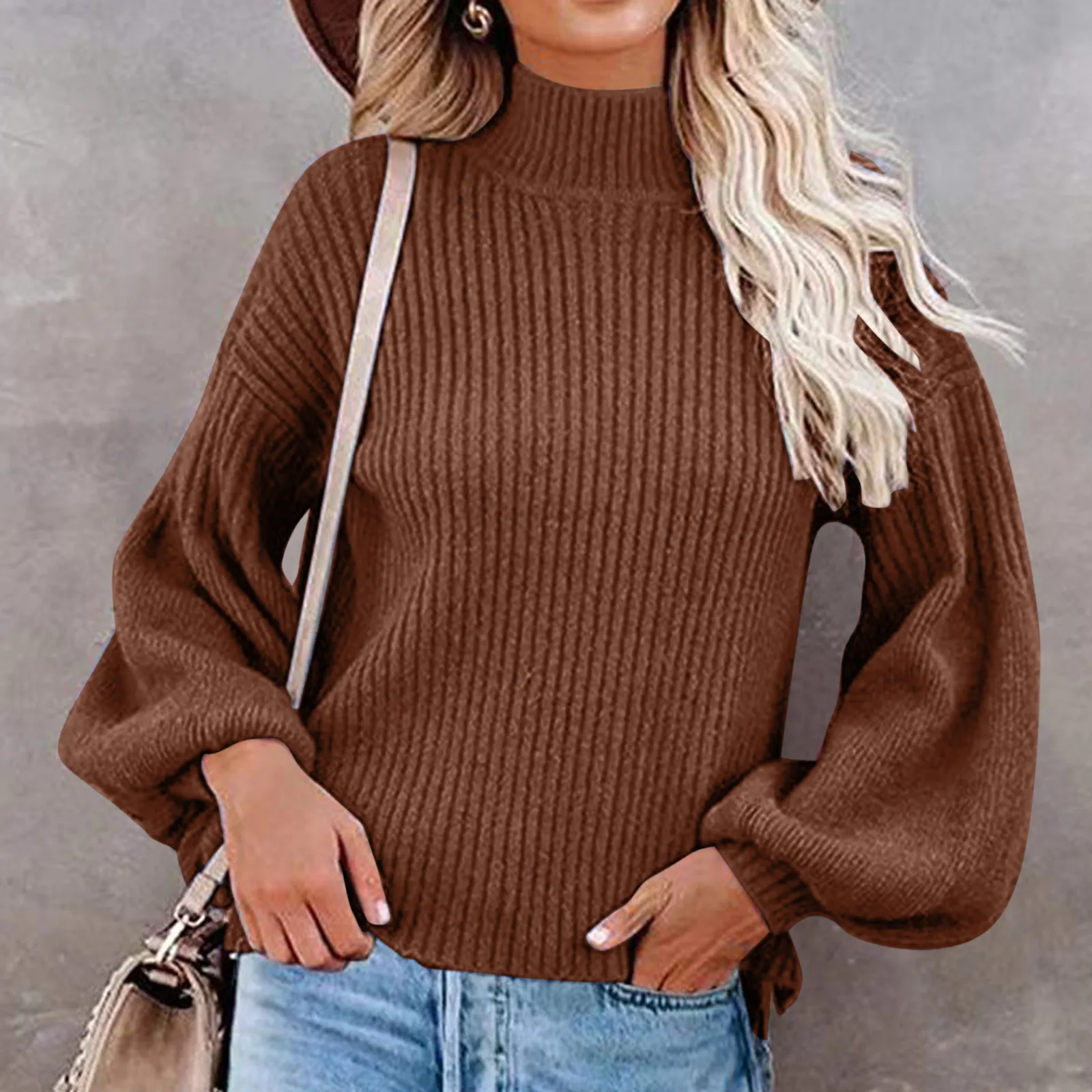 

Loose Turtleneck Sweaters Women Solid Color Pullover Jumper Casual Korean New Fashion Ladies Knitwear Top 2021 Autumn Winter