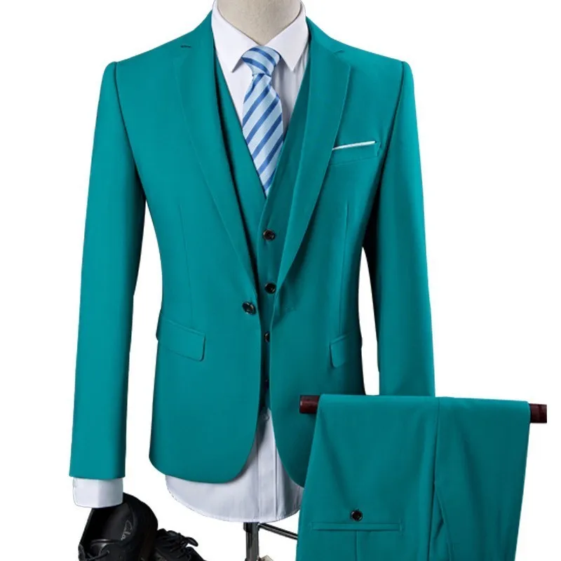 Новинка 2020 дизайнерские мужские свадебные костюмы пиджак + жилет брюки