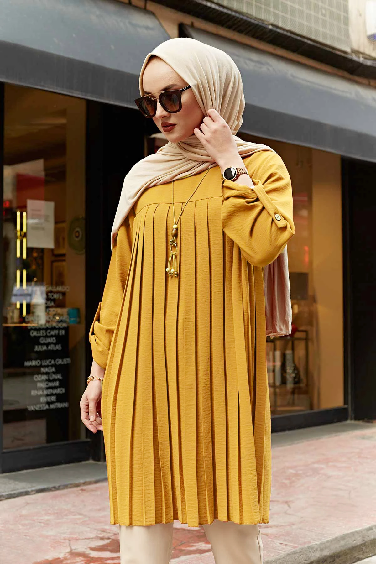 

Pleated Tunic Gray Women Long Sleeve Plus Size Tops Abaya Dubai Vintage Blouse Plaid Summer Spring Warm Shirt Clothes Ladie