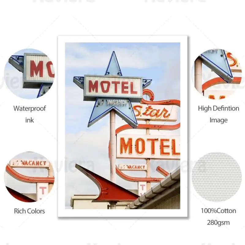 

Nordic Poster Canvas Painting Hotel Motel Signboard Sleep Quotes Colorful Ferris Wheel Wall Picture Home Decoration Hotel Mural