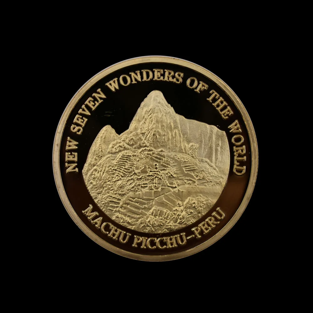 5 шт./компл. одна из семи чудес Machu Picchu руины Перу Юбилейные монеты вызов золотые