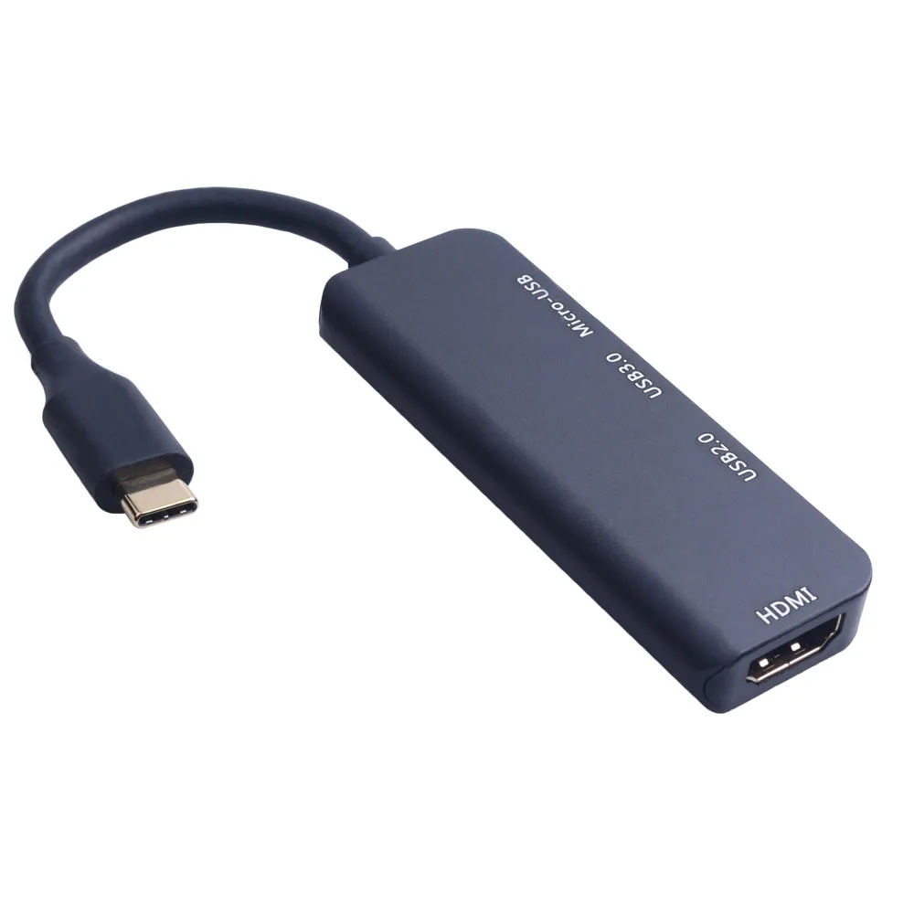 4 в 1 USB C концентратор 4K HD аудио видео кабель адаптер типа на HDMI совместимость с usb