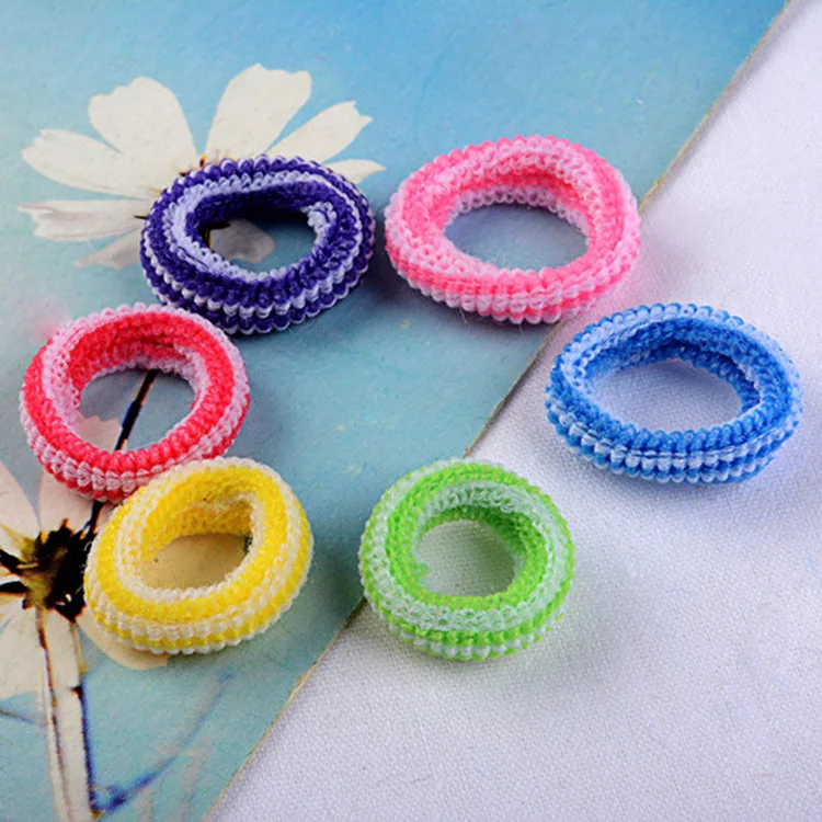 Резинки для волос Эластичные разноцветные девочек 100 шт. в партии|Аксессуары