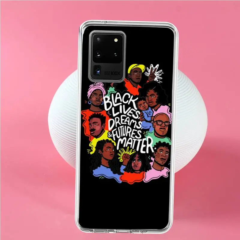 

Black Lives Matter BLM Phone Case For Samsung S6 S7 S7 edge S8 S8 Plus S9 S9 Plus S10 S10 plus S10 E(lite)