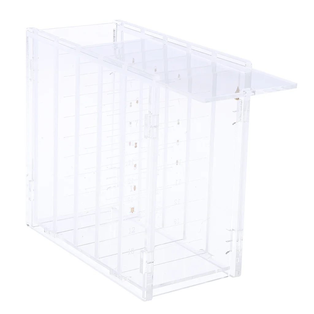 

1pc Clear Acrylic Lashes Storage Organizer Box Makeup Eyelash Extension Case