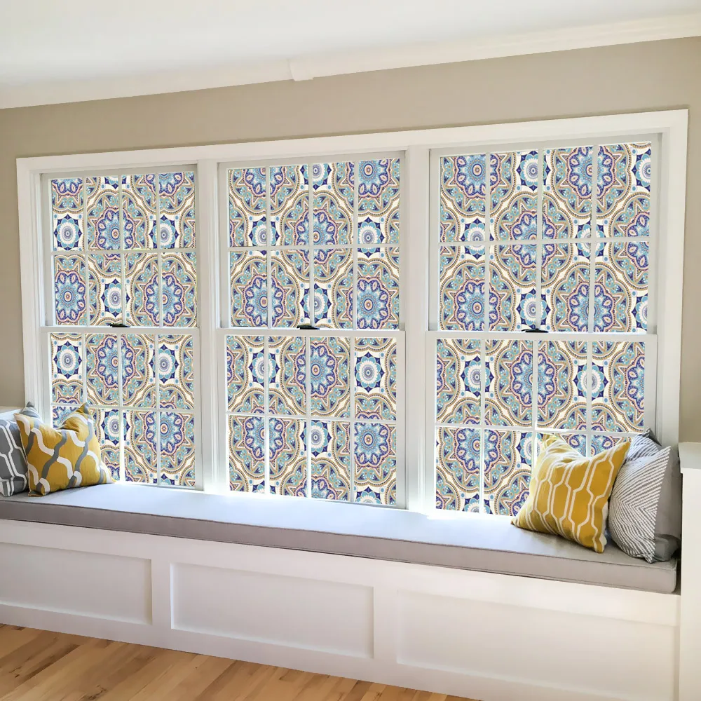 Виниловая матовая непрозрачная Наклейка на окно серия венок 2 м простая в