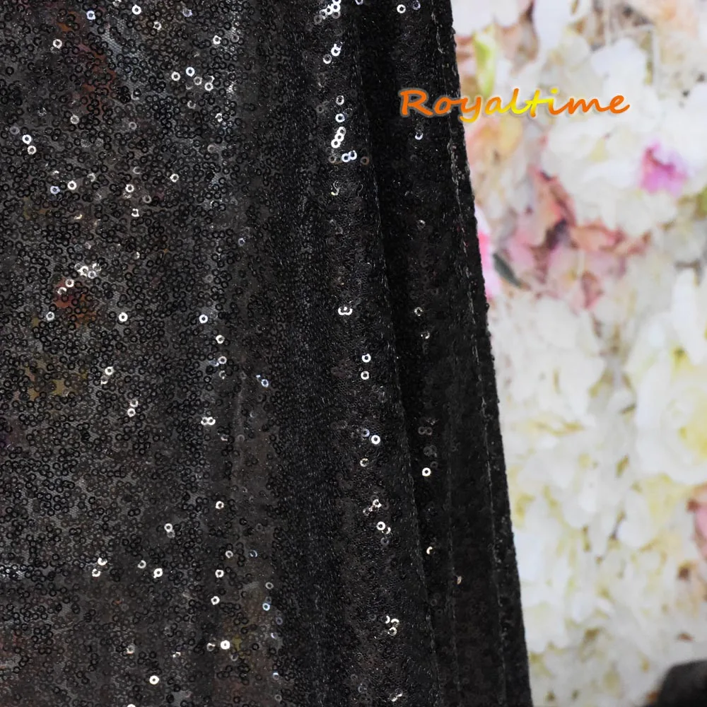 Фоны с Черными Блестками Royaltime 2x8.5ft, Вечерние Декорации для свадебных фотографий, занавески с блестками, драпированные панели с блестками от AliExpress WW