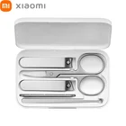 Набор кусачек для ногтей XIAOMI Mijia 5 шт. из нержавеющей стали Xiomi Mi портативный маникюрный педикюрный Магнитный абсорбирующий инструмент для ногтей