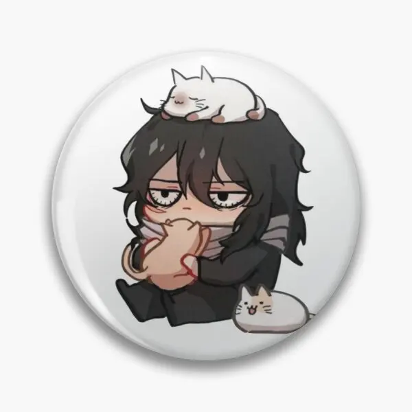 

Cat Dad Aizawa Customizable Soft Button Pin Cartoon Funny Gift Clothes Jewelry Badge Lover Fashion Lapel Pin Cute Hat Women