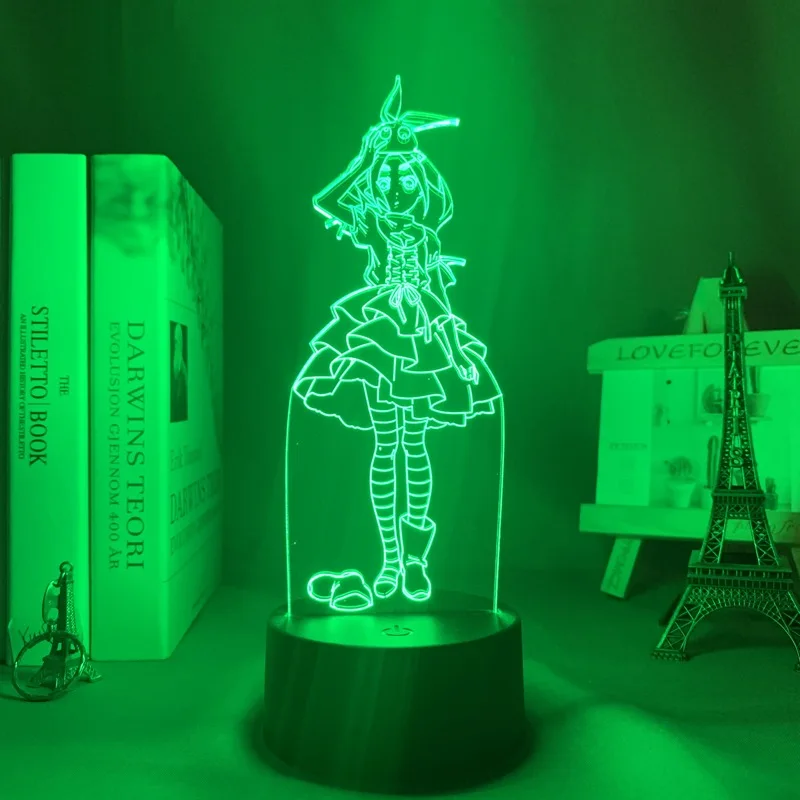 

Anime 3D Lamp Led Night Light Bakemonogatari Yotsugi Ononoki for Bedroom Decor Gift Colorful Nightlight