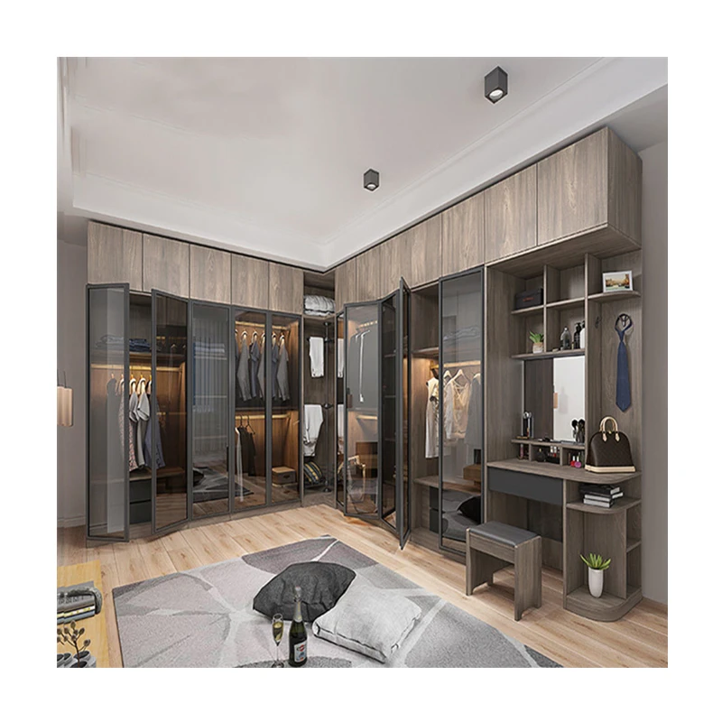 Фабрика современный меламин шкаф для хранения шифоньер Индивидуальный мебель