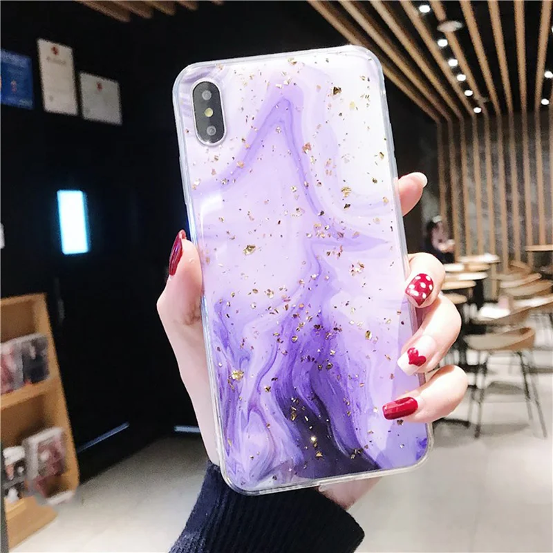 Роскошный lovecom золотой мраморный чехол для iPhone 11 Pro Max XS Max XR X 6 6S 7 8 Plus противоударный мягкий эпоксидный чехол для телефона - Цвет: c