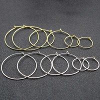 0 8mm thick 925 sterling silver earring hoops earrings big circle ear wire hoops earrings wires for diy jewelry making supplies