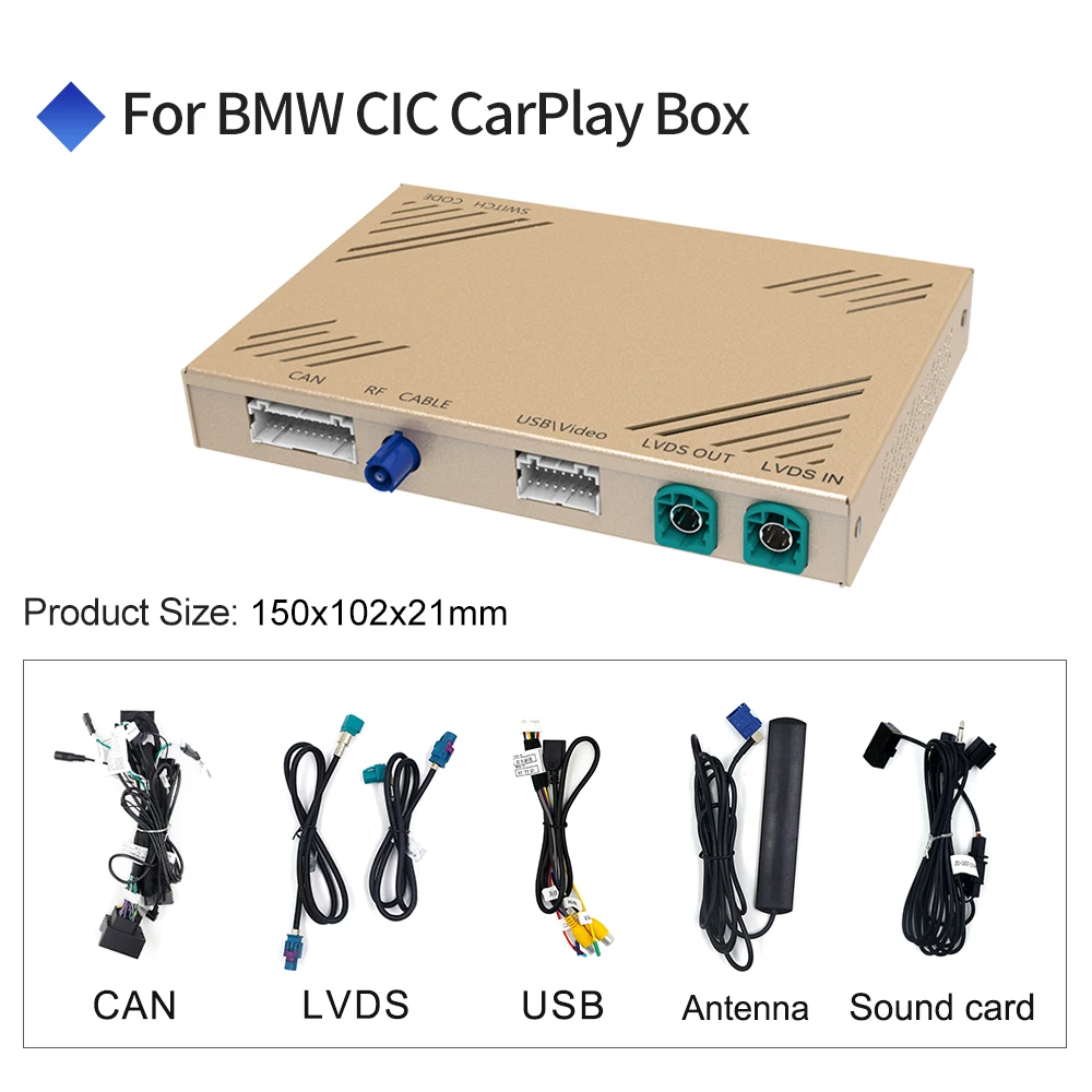 Декодер Carlinkit 2 0 CarPlay Android для BMW CIC система 2010-2013 Серия 1 F20 F21 F23 F22 F45 XI X2