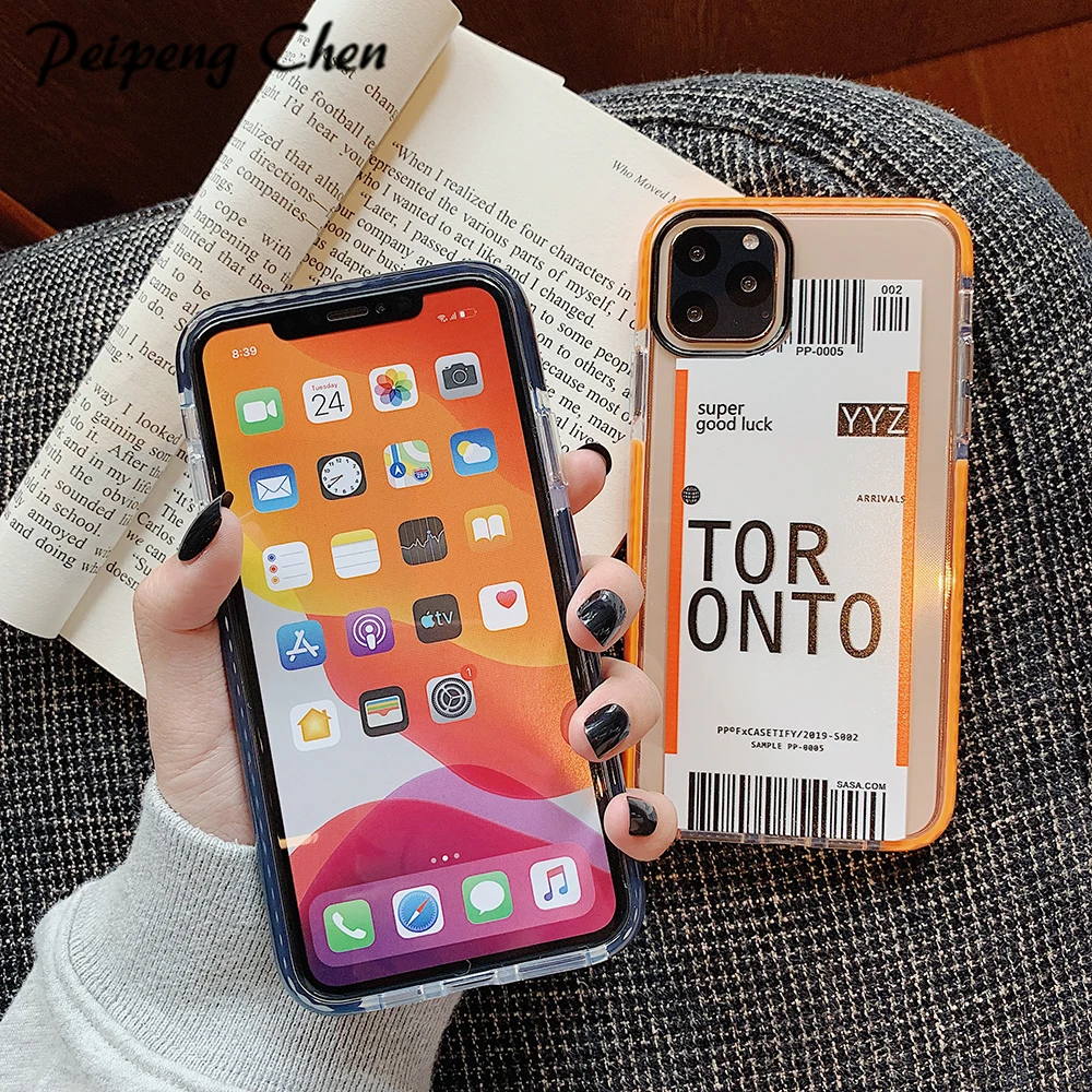 Чехол для телефона с узором iPhone 11 X S XR XS Max 8 7 Plus Защитная крышка чистого воздушного