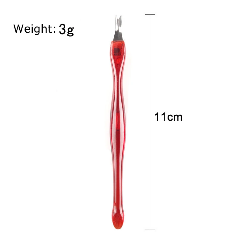 Из нержавеющей стали для кутикулы жидкость снятия двухсторонний инструмент